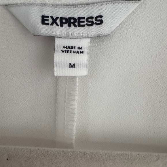Express White Women's Blouse - Picture 4 of 4
